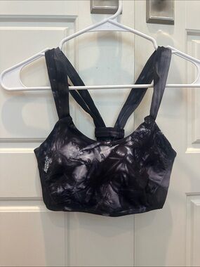 FP Movement by Free People Black Tie-Dye Sports Bralette